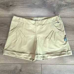 Oakley Nylon Stretch Hiking Casual Tan Shorts Size 6